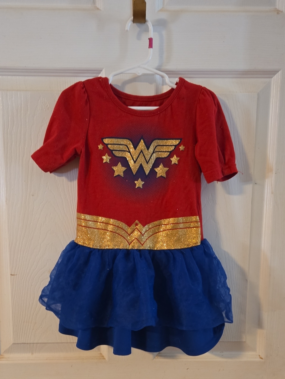 Wonder Woman Kids Red and Blue Costume Dress